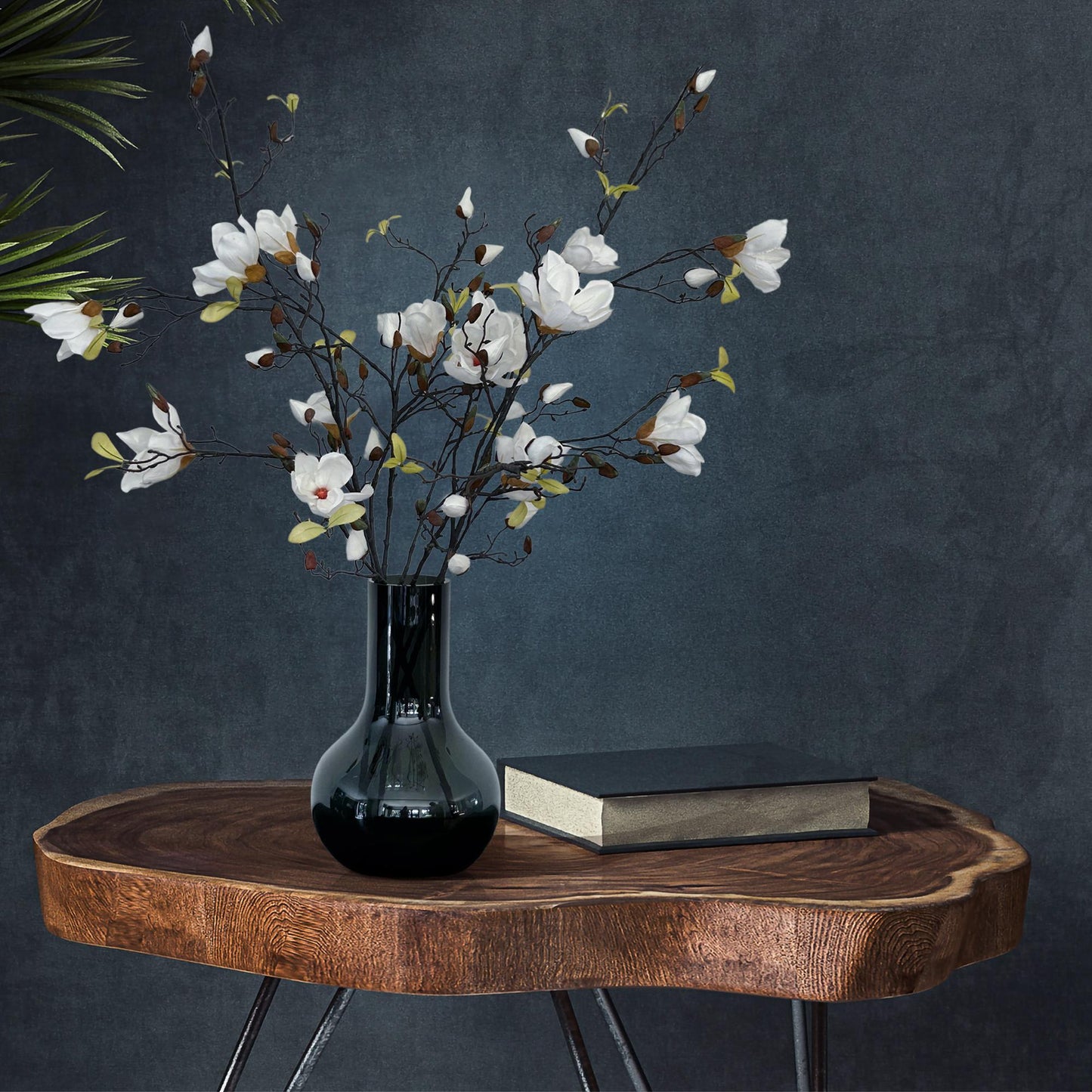 Zijden bloemen – Magnolia Takken – Crème – x4 – 105 cm