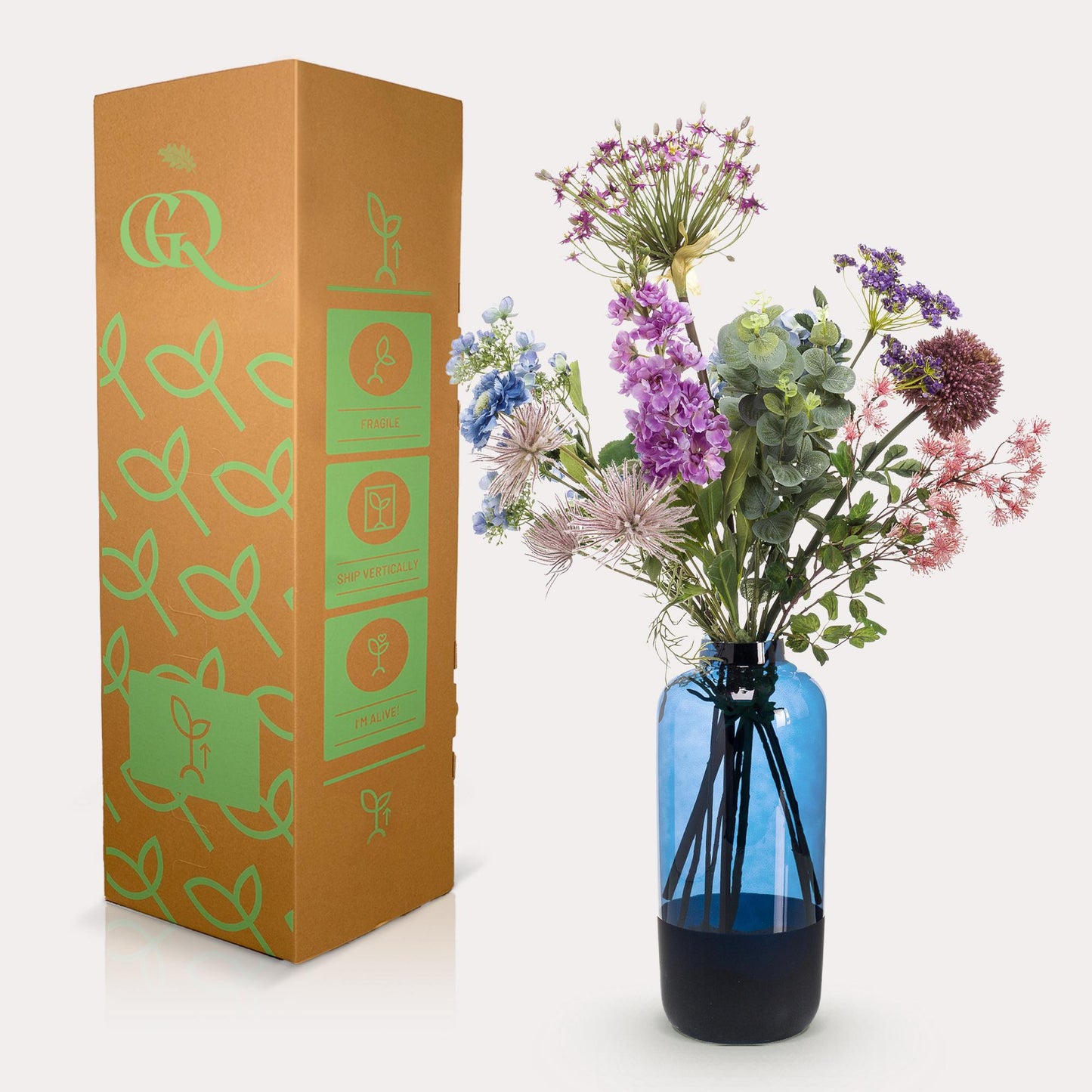 Zijden Bloemen – Boeket XL 'Power of Pastels' – 90 cm