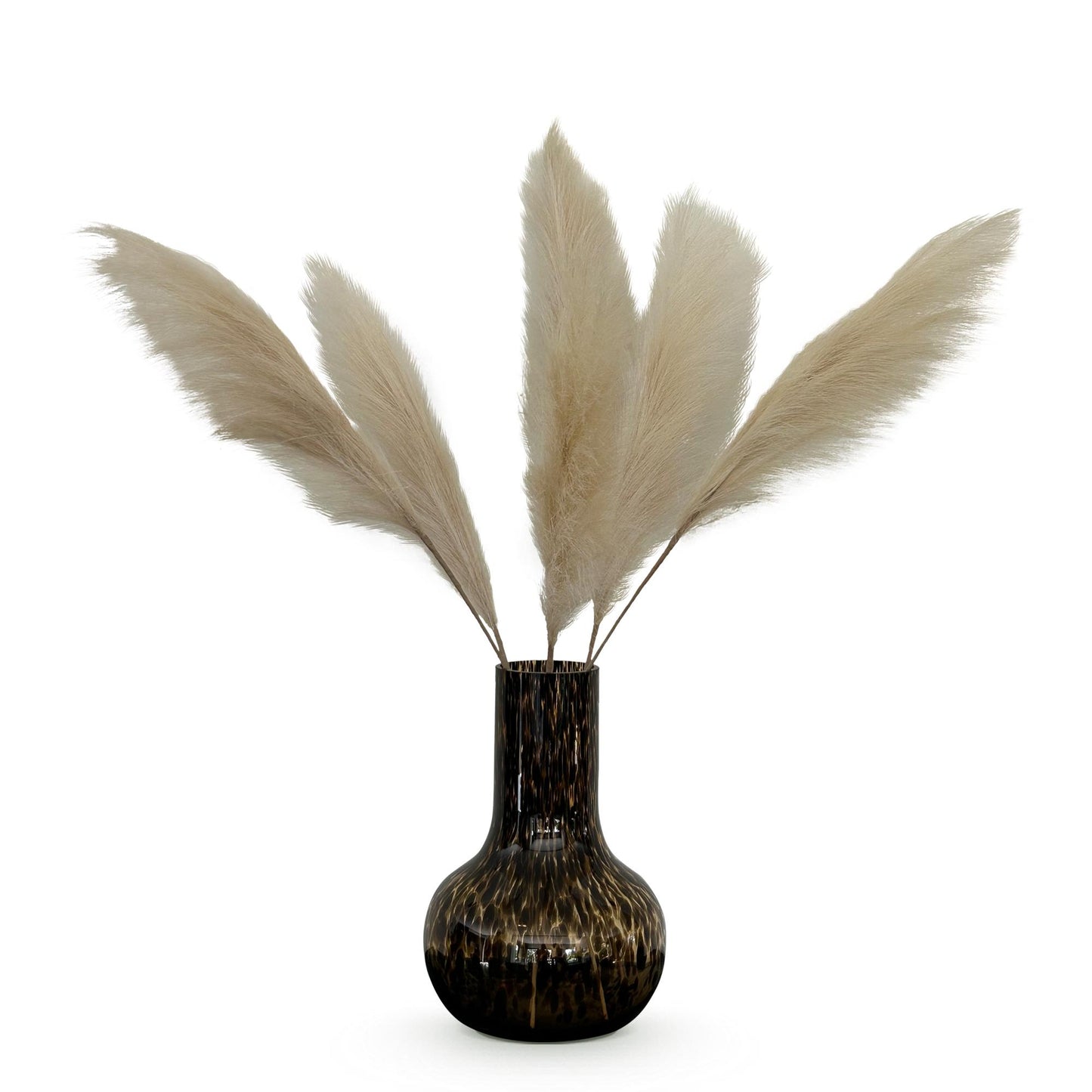 Zijden Pampas Pluimen – Crème – 6 stuks – 115 cm