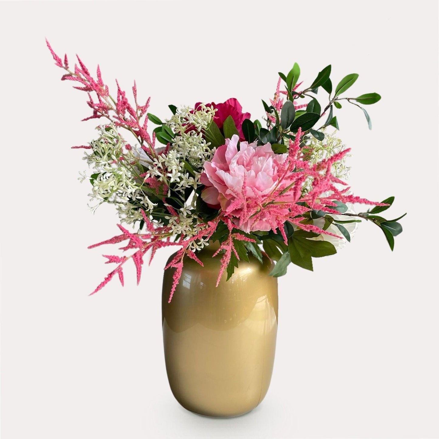 Zijden bloemen – Boeket L 'Shiny Pink' –  80 cm