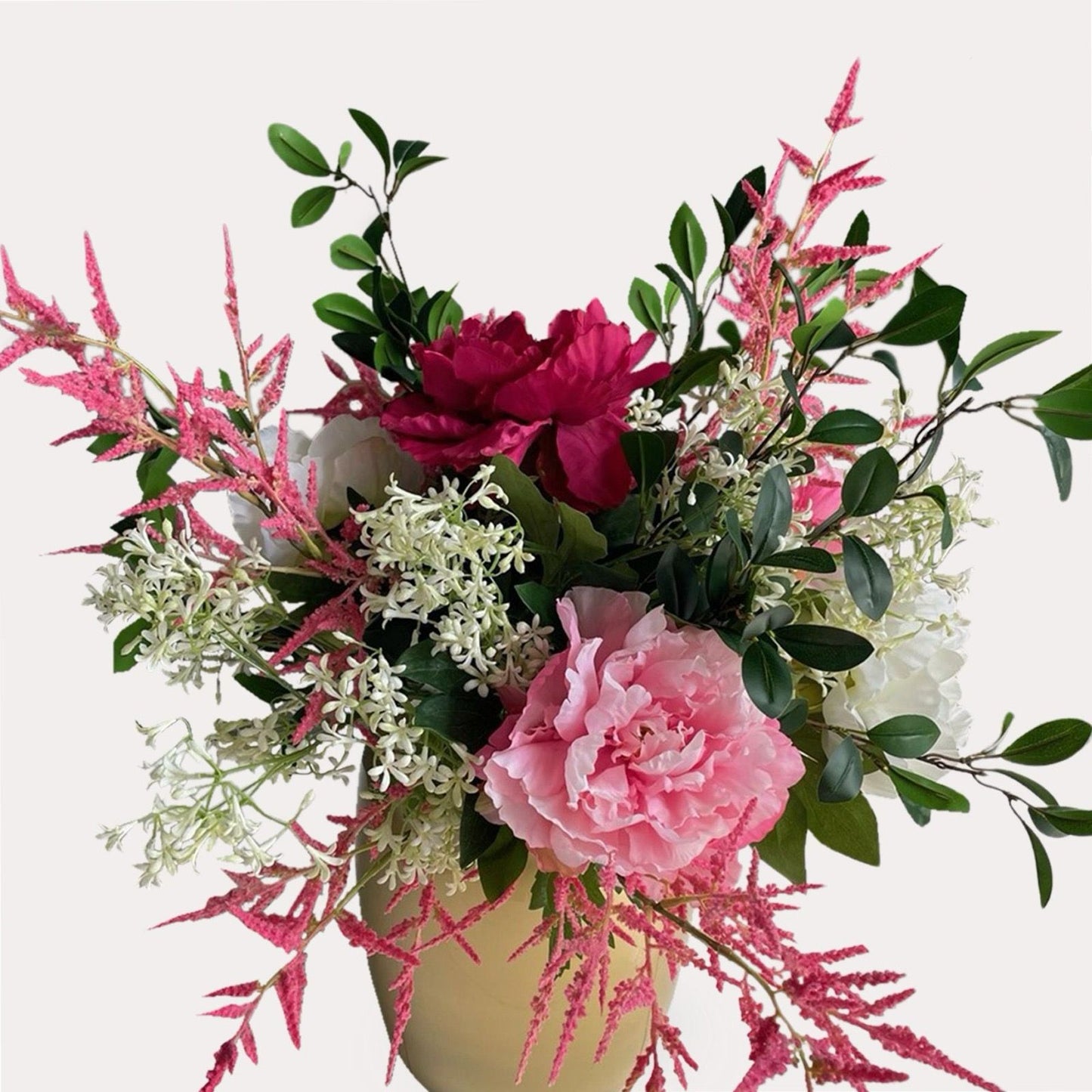 Zijden bloemen – Boeket L 'Shiny Pink' –  80 cm