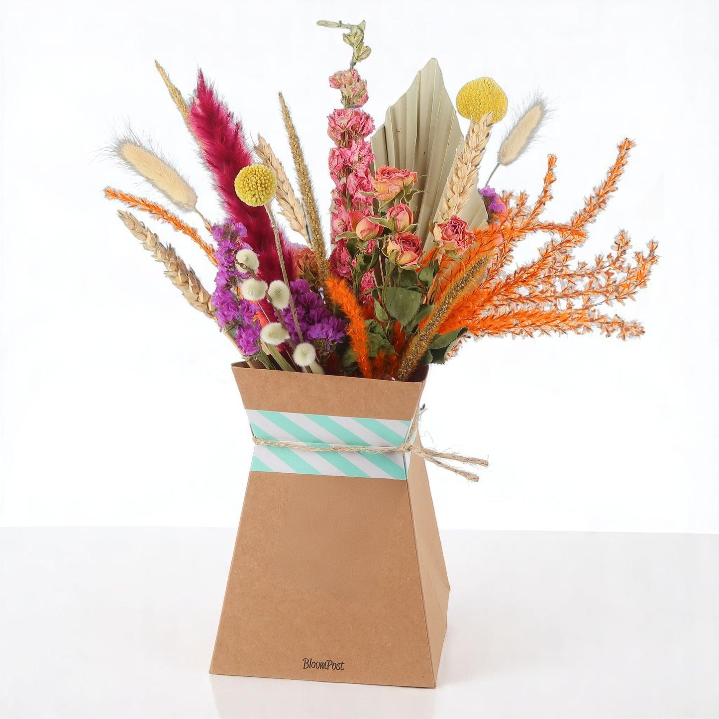 Droogbloemenboeket 'Eternal Charm' – incl. vouwvaas