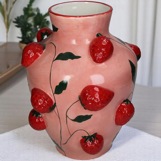 Vaas Aardbei – Dolomiet – 30 cm