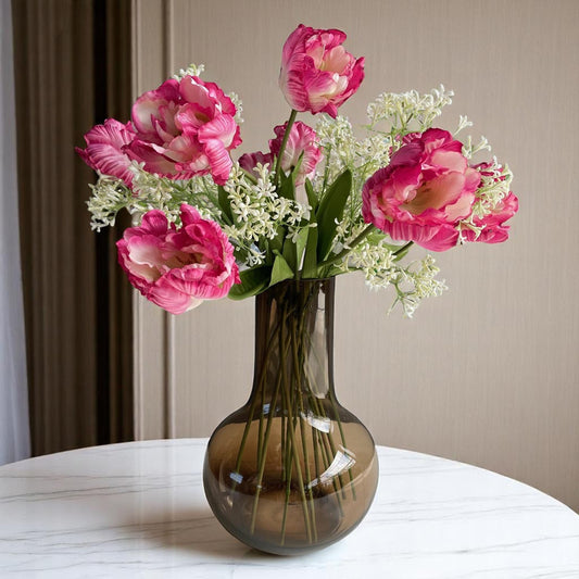 Zijden Bloemen – Boeket L 'Romantic Glam' –  80 cm